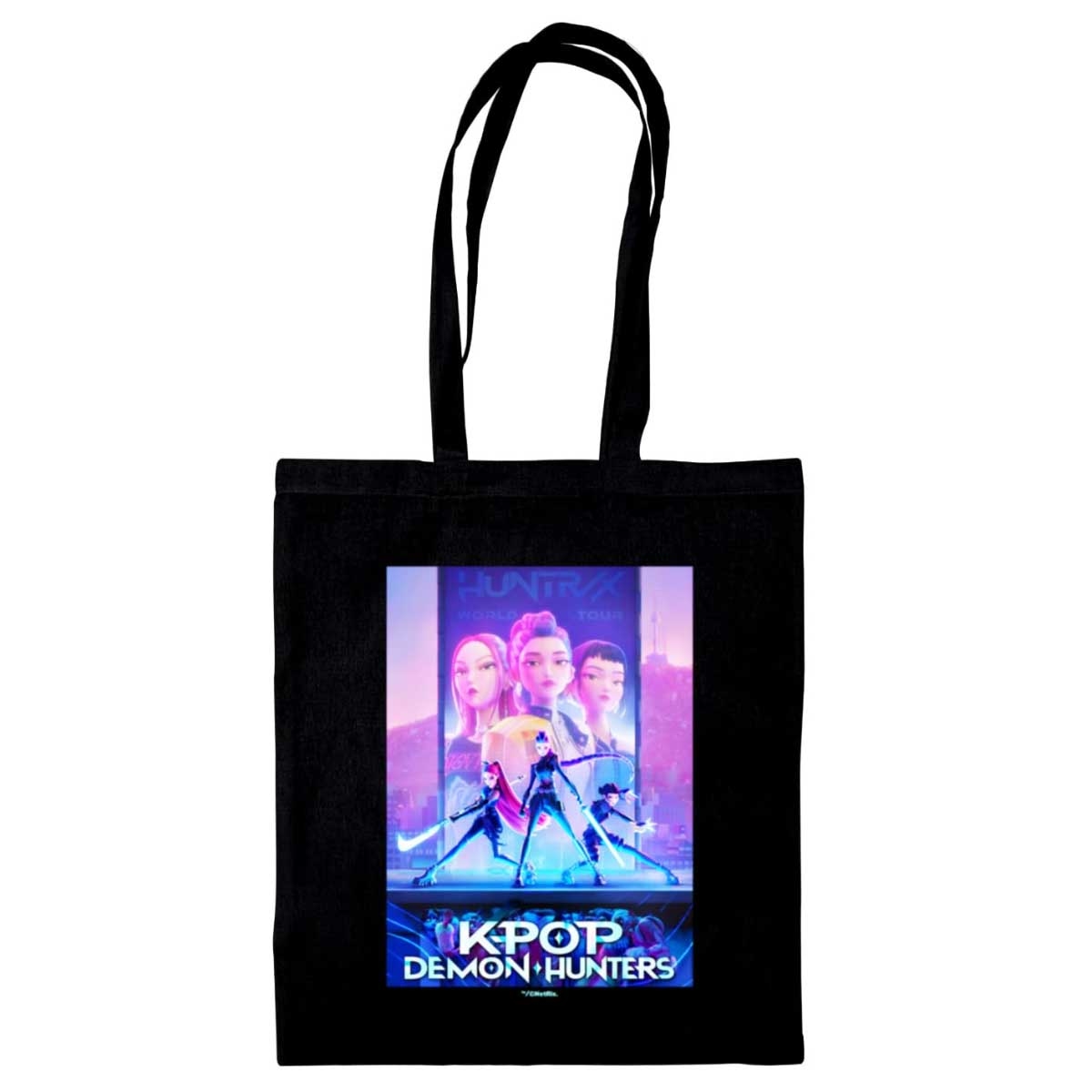 Pyramid K-Pop Demon Hunters Black Tote Bag