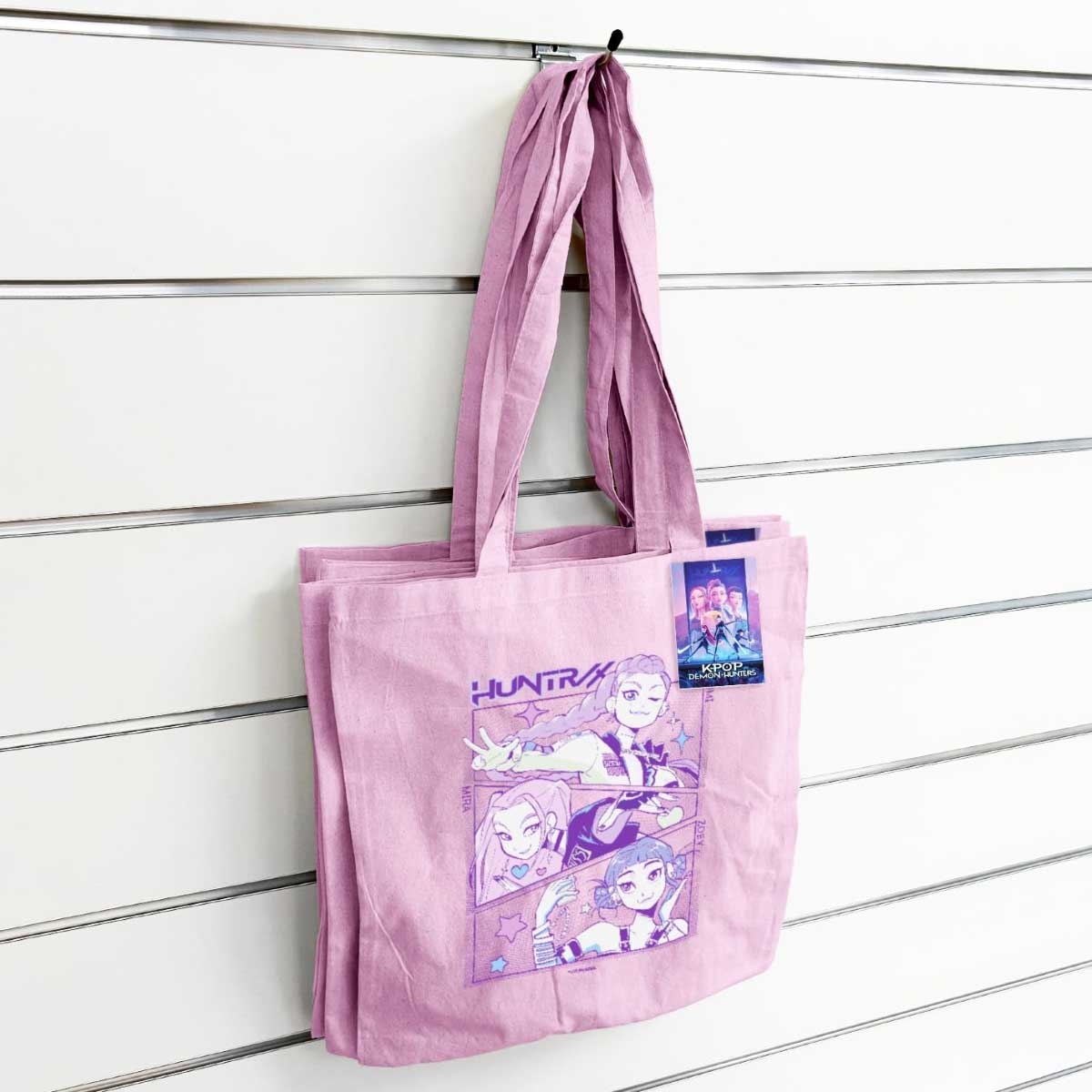 Pyramid K-Pop Demon Hunters Pink Tote Bag