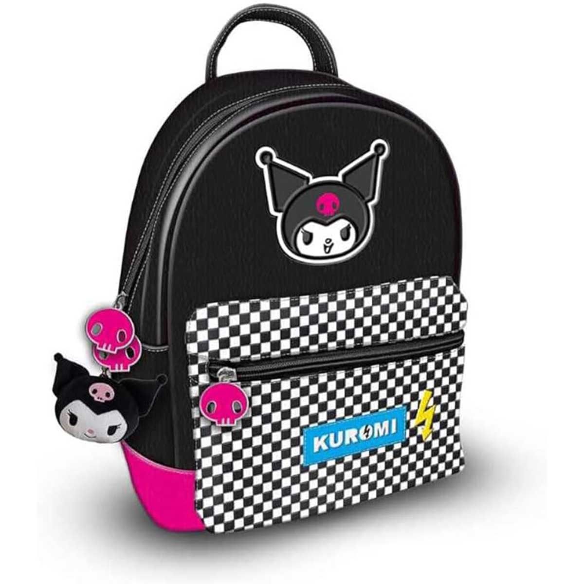 Pyramid Sanrio Kuromi Punk Vibes Fashion Backpack