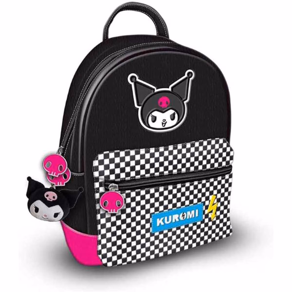 Pyramid Sanrio Kuromi Punk Vibes Fashion Backpack
