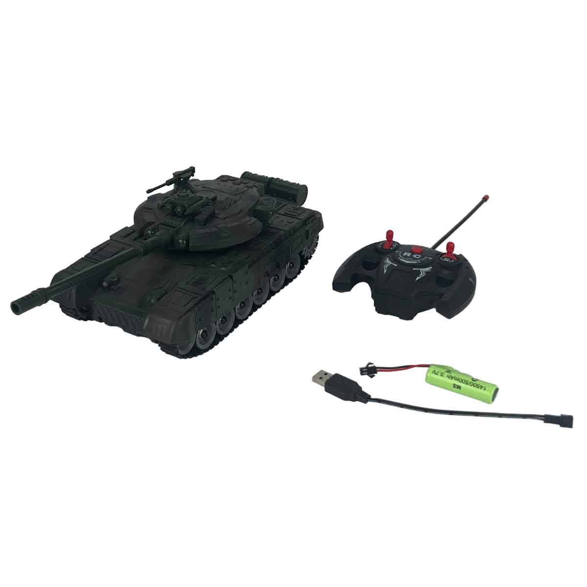 Da Hua Toys DH666-61A R/C Tank Car with Light & Music Playset Unisex, 3-4 Years