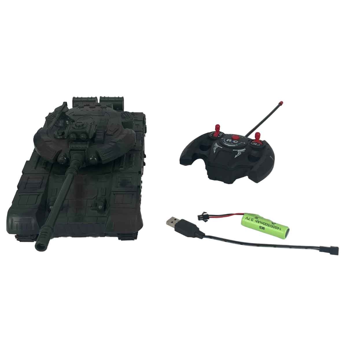 Da Hua Toys DH666-61A R/C Tank Car with Light & Music Playset Unisex, 3-4 Years