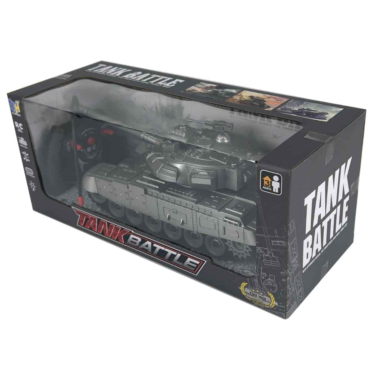 Da Hua Toys DH666-62A R/C Tank Car with Light & Music Playset Unisex, 3-4 Years