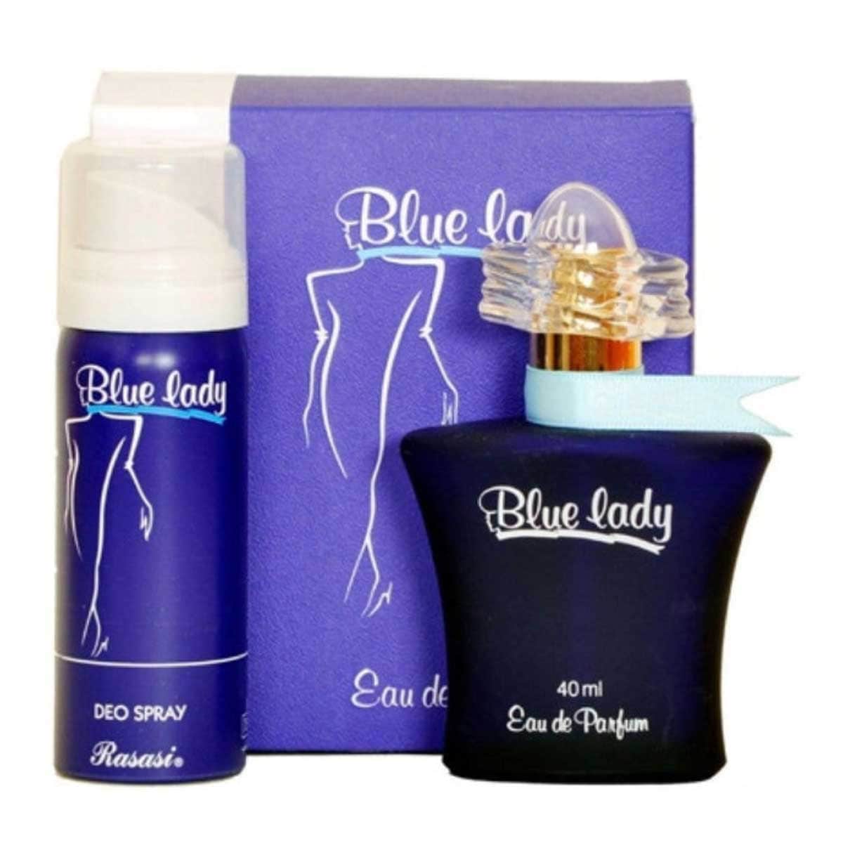 Rasasi Blue Lady Eau De Parfum Gift Set for Women