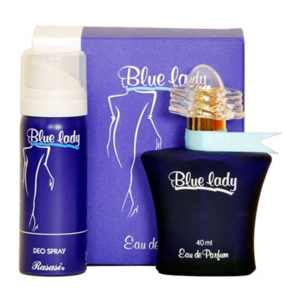 Rasasi Blue Lady Eau De Parfum Gift Set for Women
