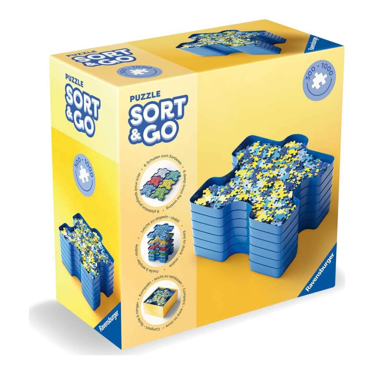 Ravensburger 6-Piece Sort Your Puzzle Sorting Trays Set Unisex, 5-7 Years