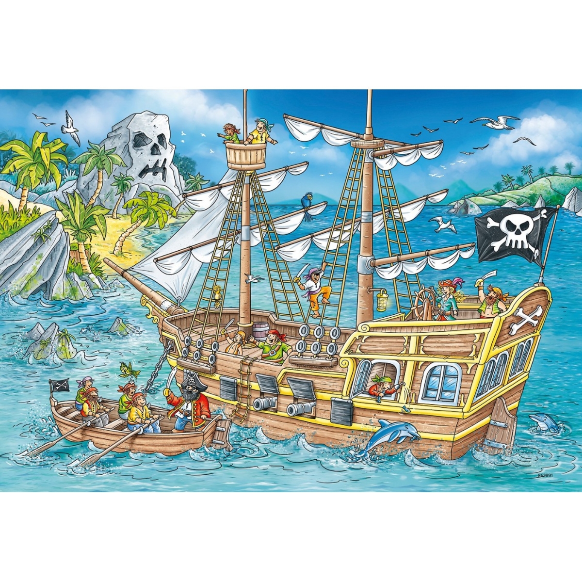 Ravensburger Adventure Ice Island Jigsaw Puzzle Unisex, 5-7 Years