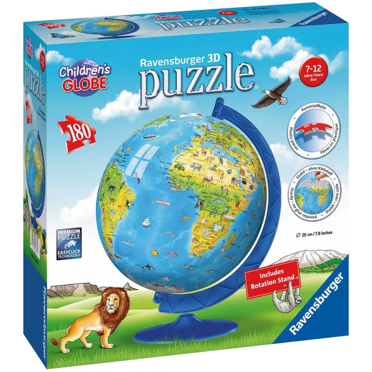 Ravensburger Children's Globe 3D Puzzle Unisex, 8-10 Years