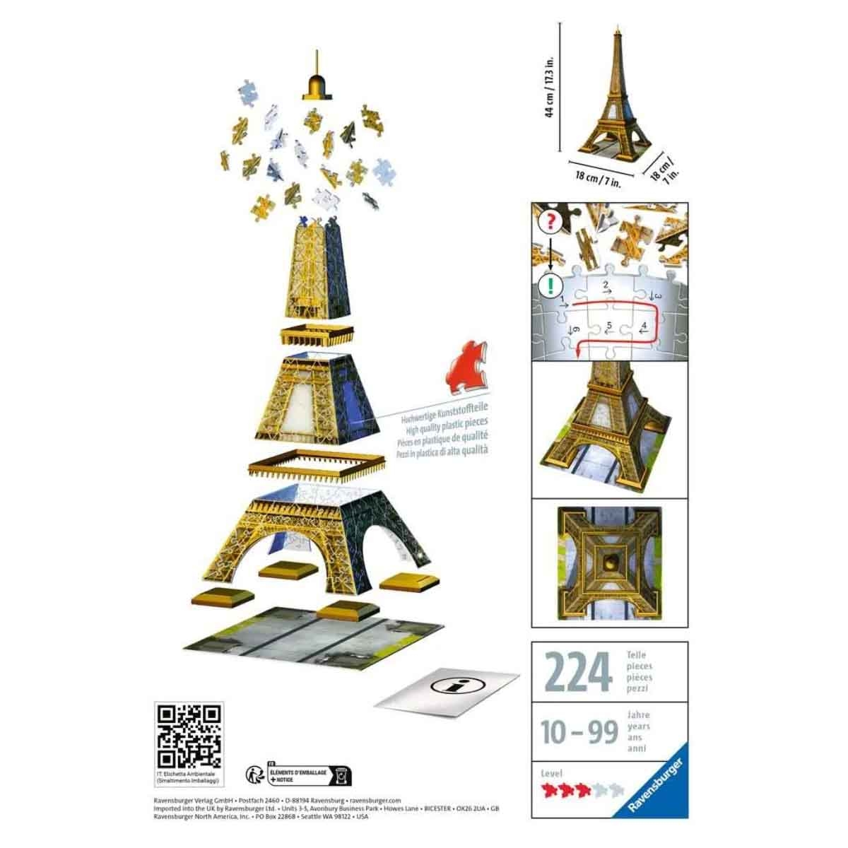 Ravensburger Firefighters + 3D Eiffel Tower Puzzles with Step2 Easel & 4D Build Puzzle Bundle Unisex, 13+ Years