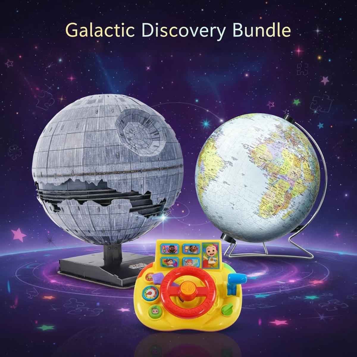 Ravensburger Globe 3D Puzzle with Cocomelon Toddler Toy & 4D Build Puzzle Bundle Unisex, 13+ Years