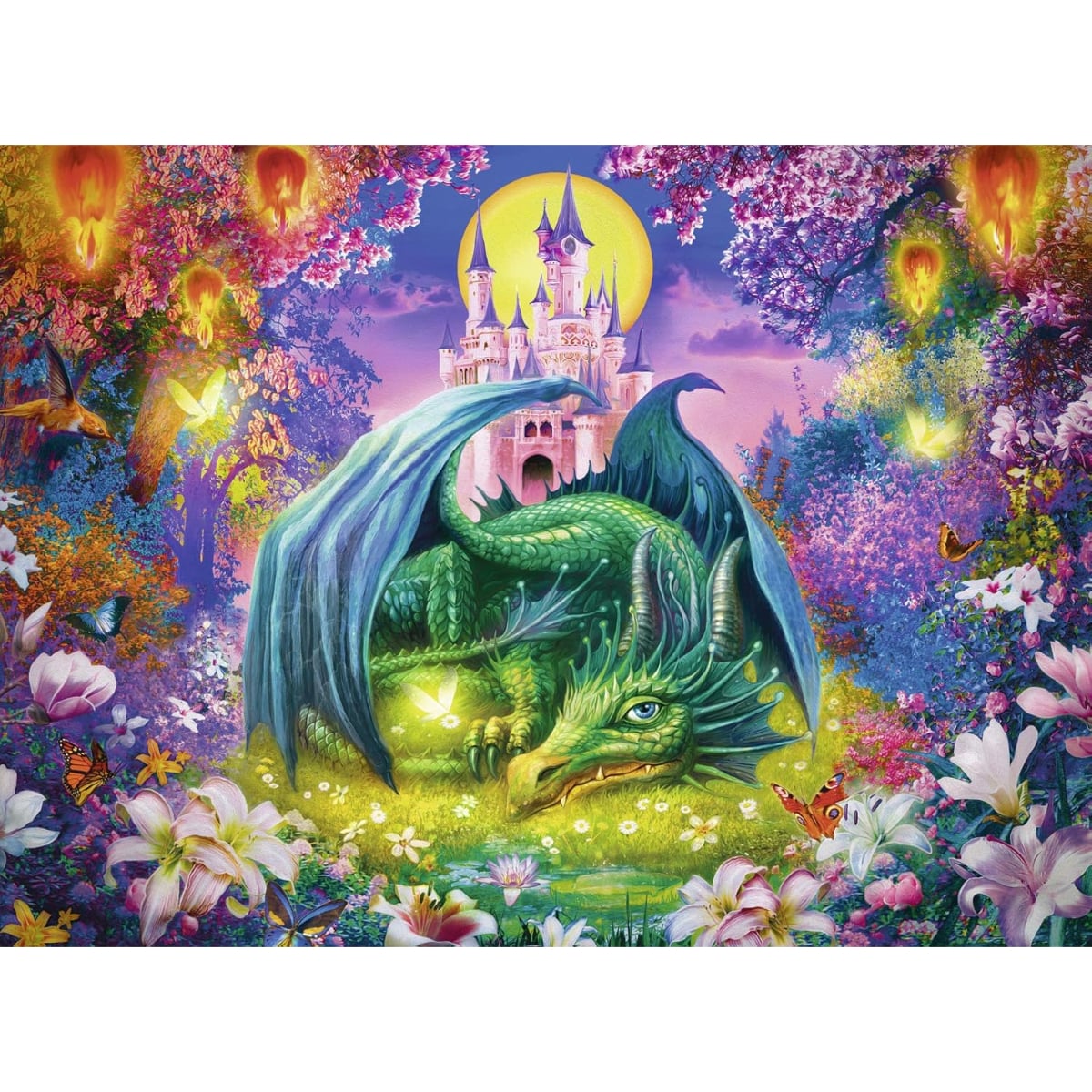 Ravensburger Mystical Dragon Forest Jigsaw Puzzle Unisex, 8-10 Years