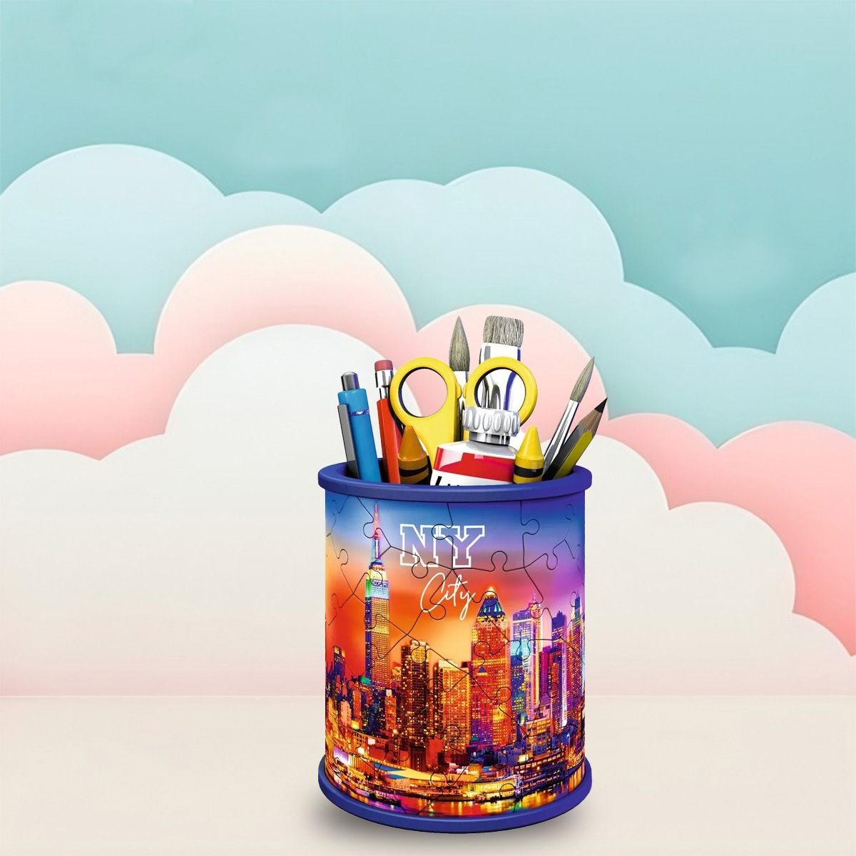 Ravensburger Pencil Cup Skyline 3D Puzzle Unisex, 8-10 Years