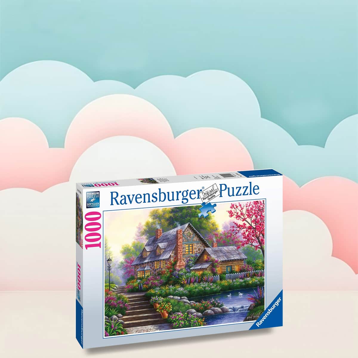 Ravensburger Romantic Cottage Jigsaw Puzzle Unisex, 13+ Years