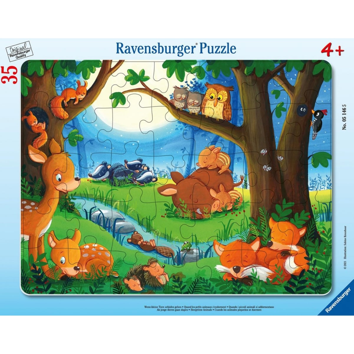 Ravensburger Sleeping Animals Jigsaw Puzzle Unisex, 5-7 Years
