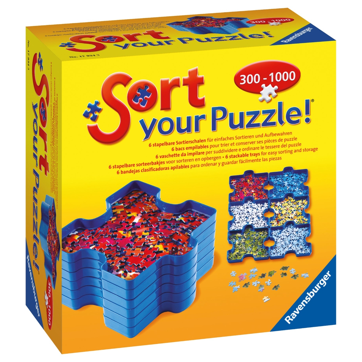 Ravensburger Sort Your Puzzle Trays Unisex, Pack of 6