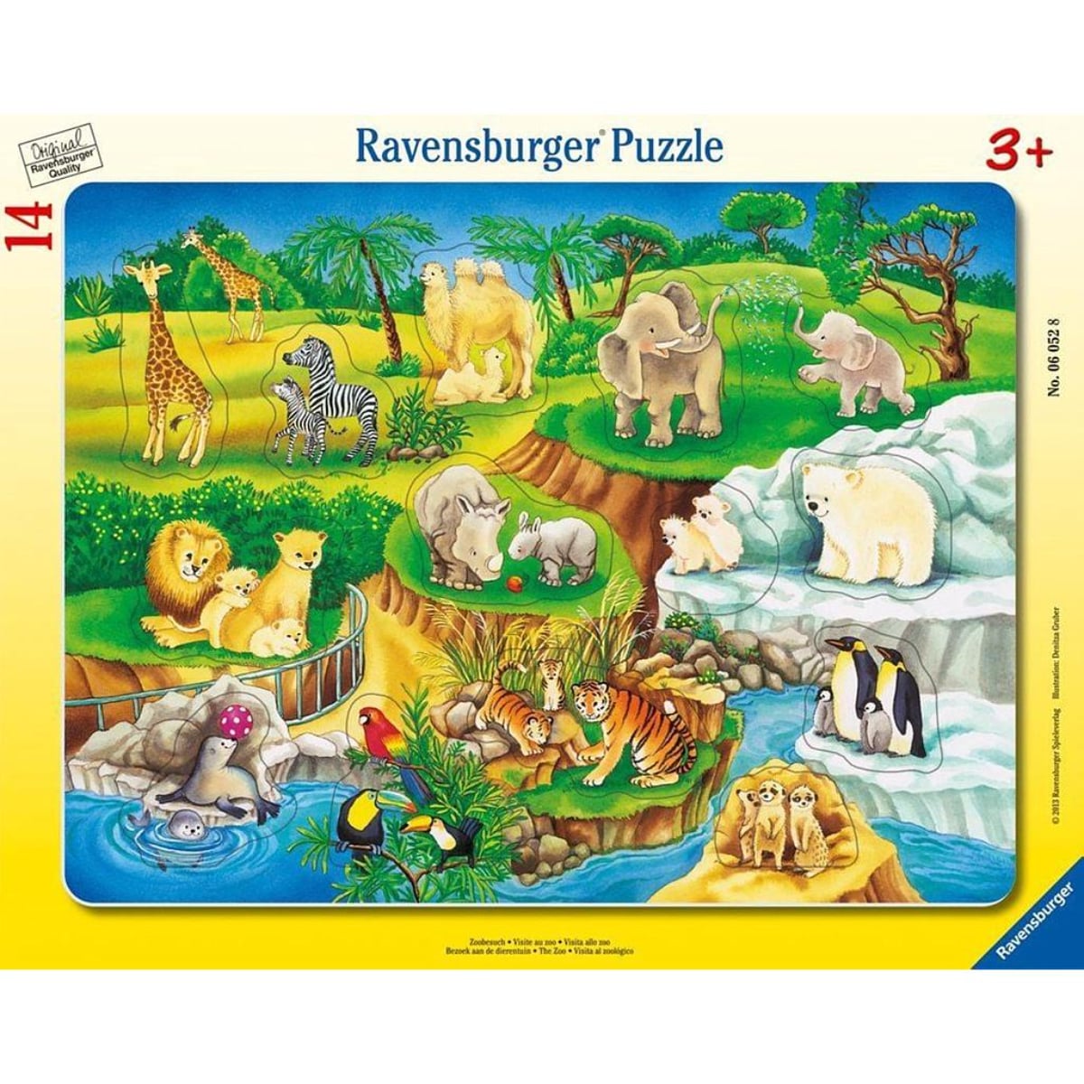 Ravensburger The Zoo Jigsaw Puzzle Unisex, 3-4 Years