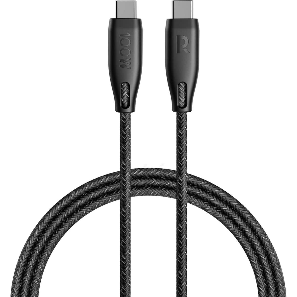 RAVPower 1.5m Nylon Braided 100W USB-C to USB-C Cable