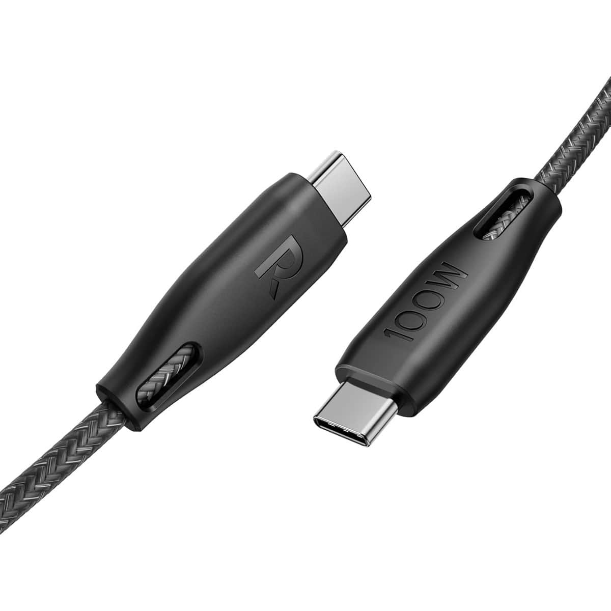 RAVPower 1.5m Nylon Braided 100W USB-C to USB-C Cable