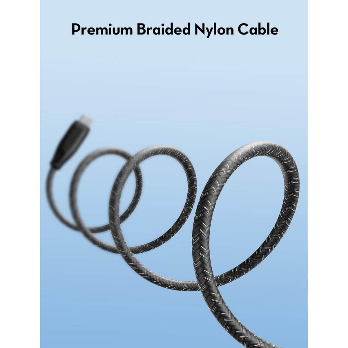 RAVPower 1.5m Nylon Braided 100W USB-C to USB-C Cable