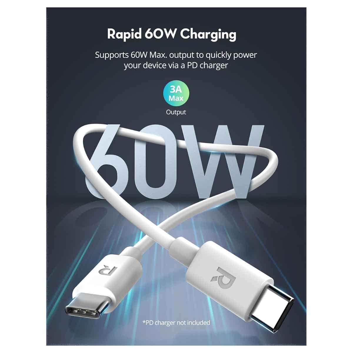 RAVPower 1m Type-C to Type-C Charging Cable