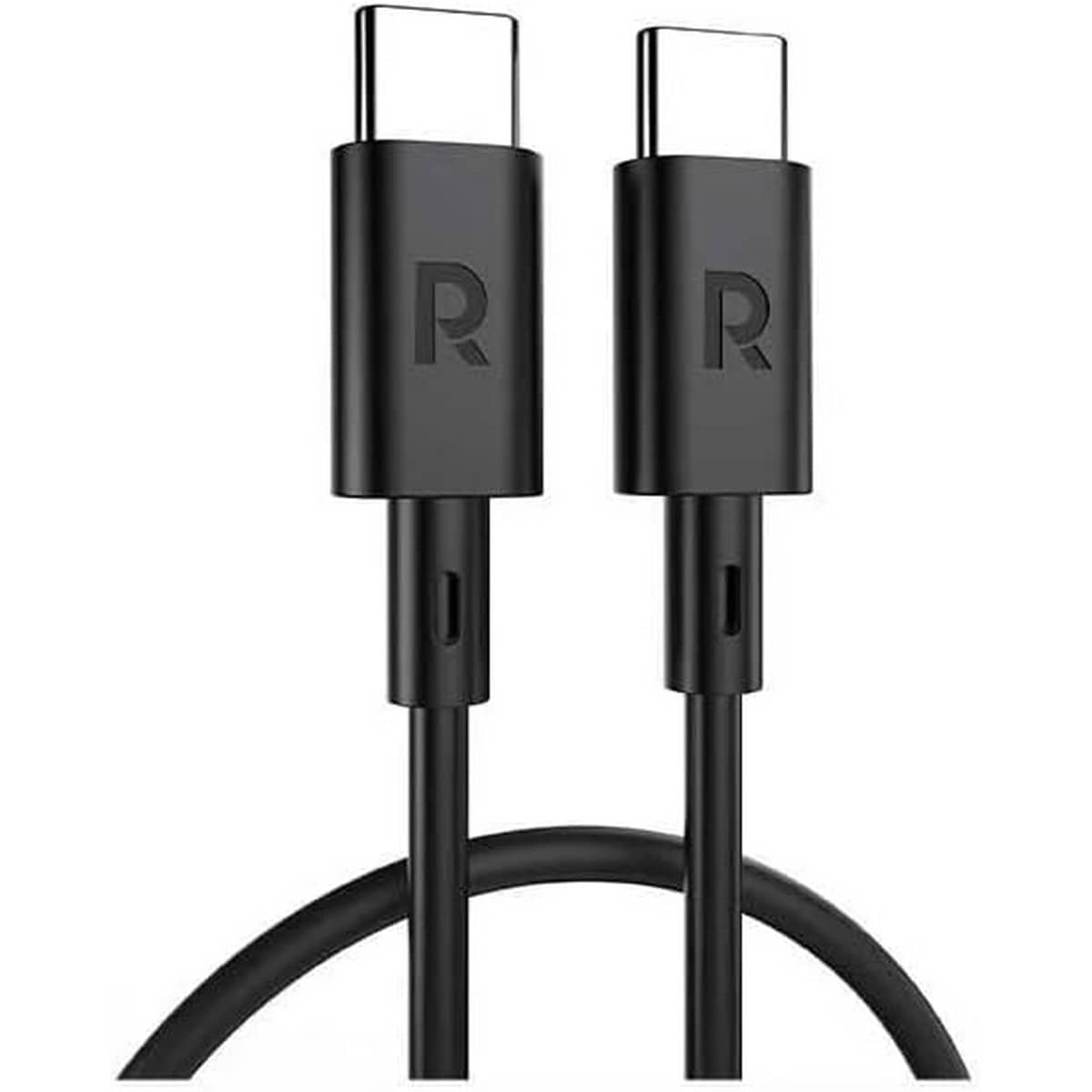 راف باور كابل USB-C إلى USB-C أسود بطول 60 سم