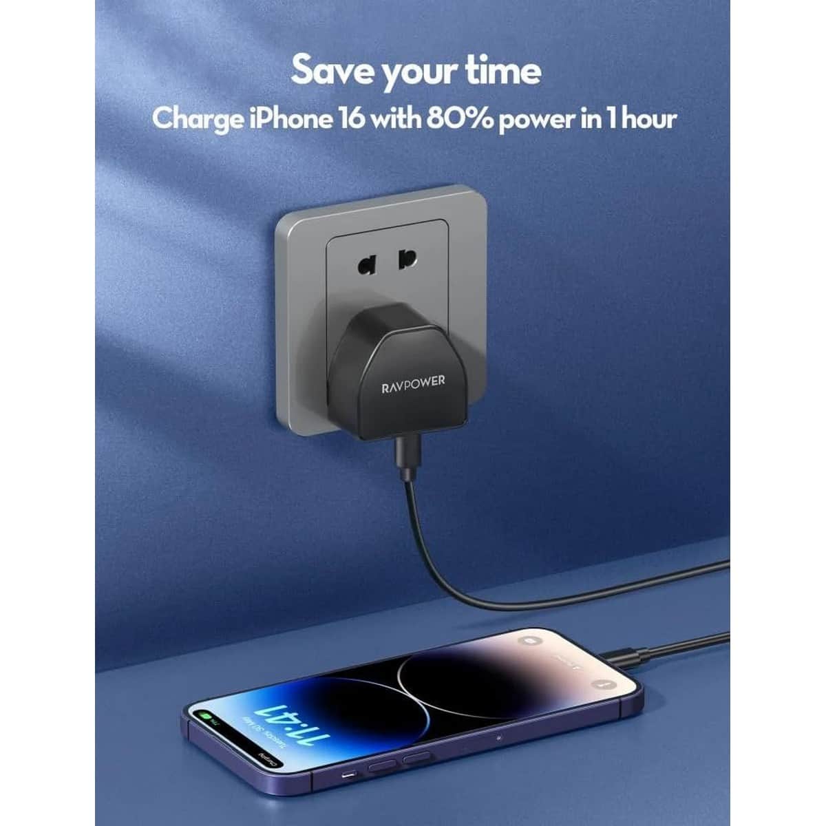 RAVPower GaN 30W USB-C Wall Charger