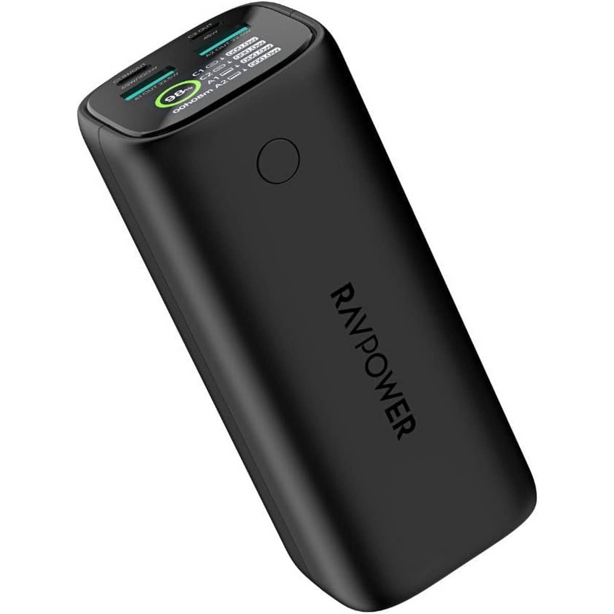 راف باور ألترا بي دي بايونير باور بانك 20000mAh بقدرة 100 واط مع شاشة رقمية
