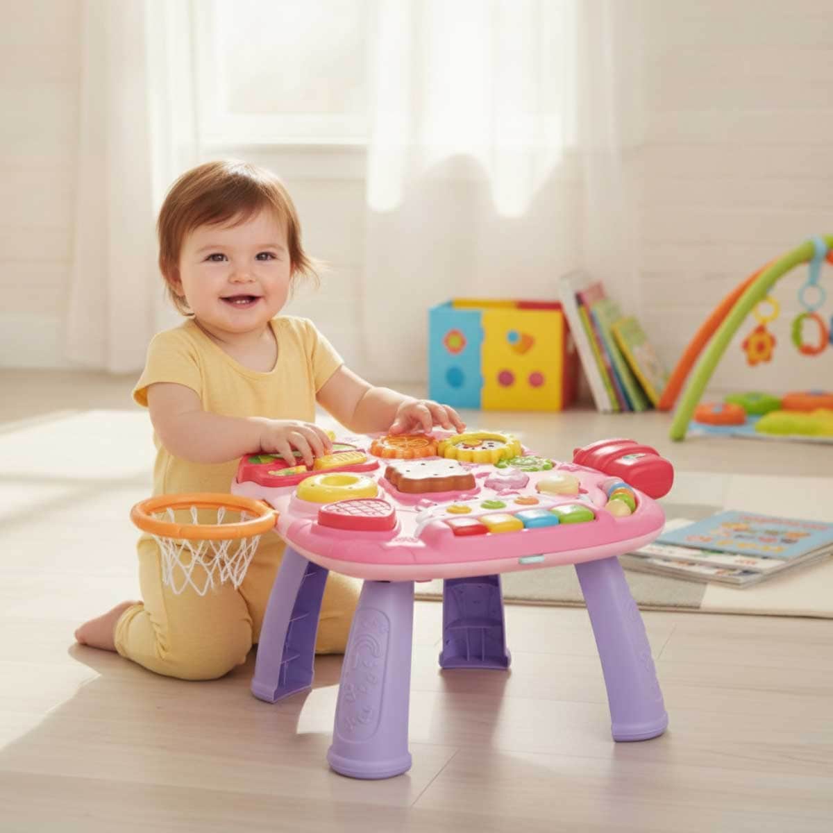 Rayfun 4-in-1 Multifunctional Baby Walker Toddler, 0-2 Years