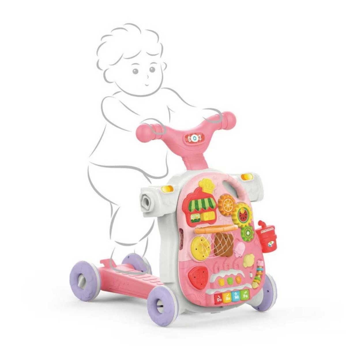 Rayfun 4-in-1 Multifunctional Baby Walker Toddler, 0-2 Years
