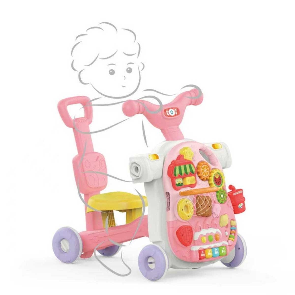 Rayfun 4-in-1 Multifunctional Baby Walker Toddler, 0-2 Years