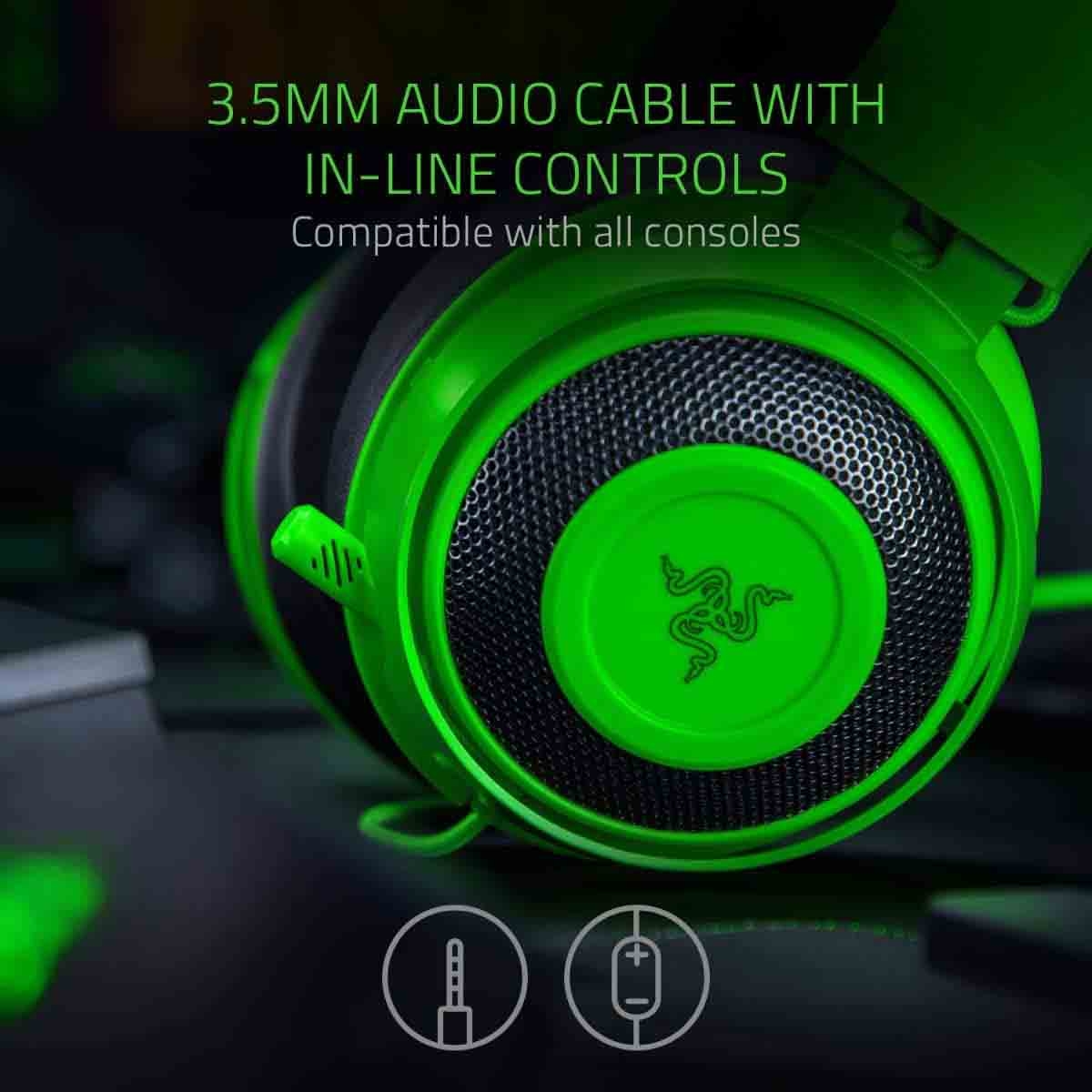 Razer Kraken Green Gaming Headset with Mic