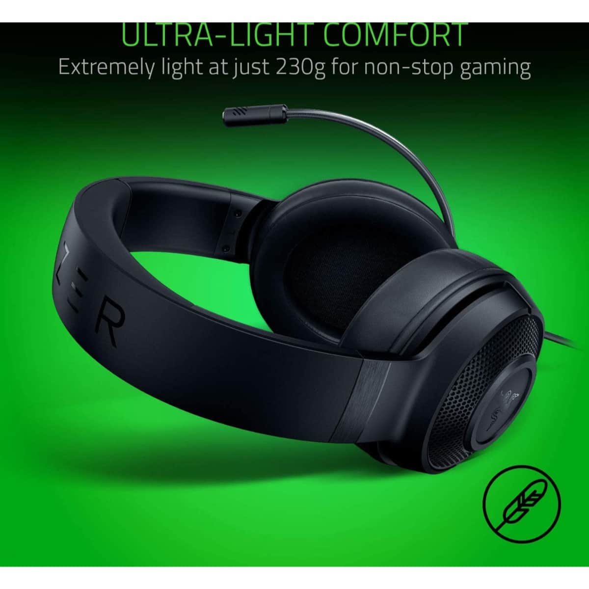 RAZER Kraken X Lite Ultralight Gaming Headset for PC/Xbox/Playstation 4