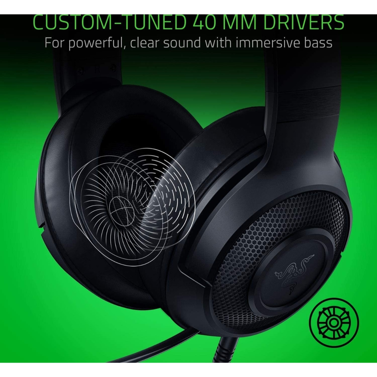 رازر كراكن إكس لايت سماعة رأس ألعاب فائقة الخفة للكمبيوتر وإكس بوكس وبلايستيشن 4