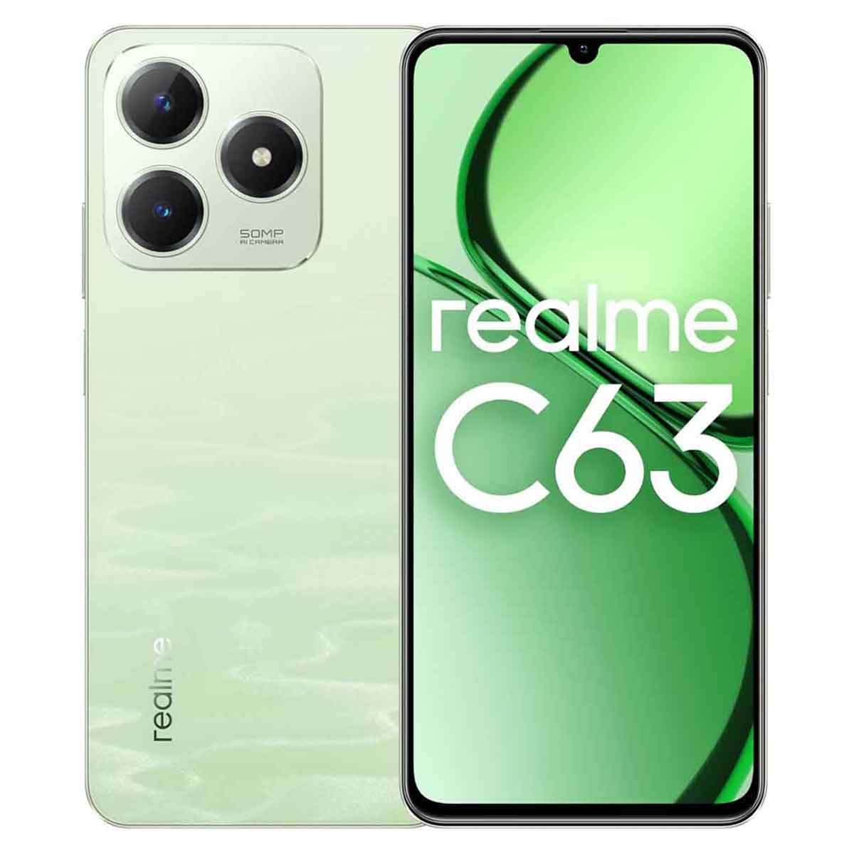 Realme C63 4G Android Smartphone (8GB RAM, 256GB Storage) - Jade Green