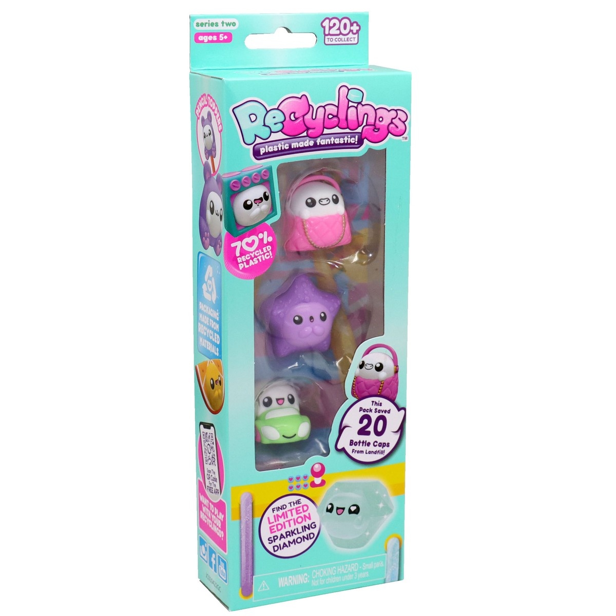 Recyclings Collectible Assoted Action Figure Unisex, 5-7 Years, Pack of 4