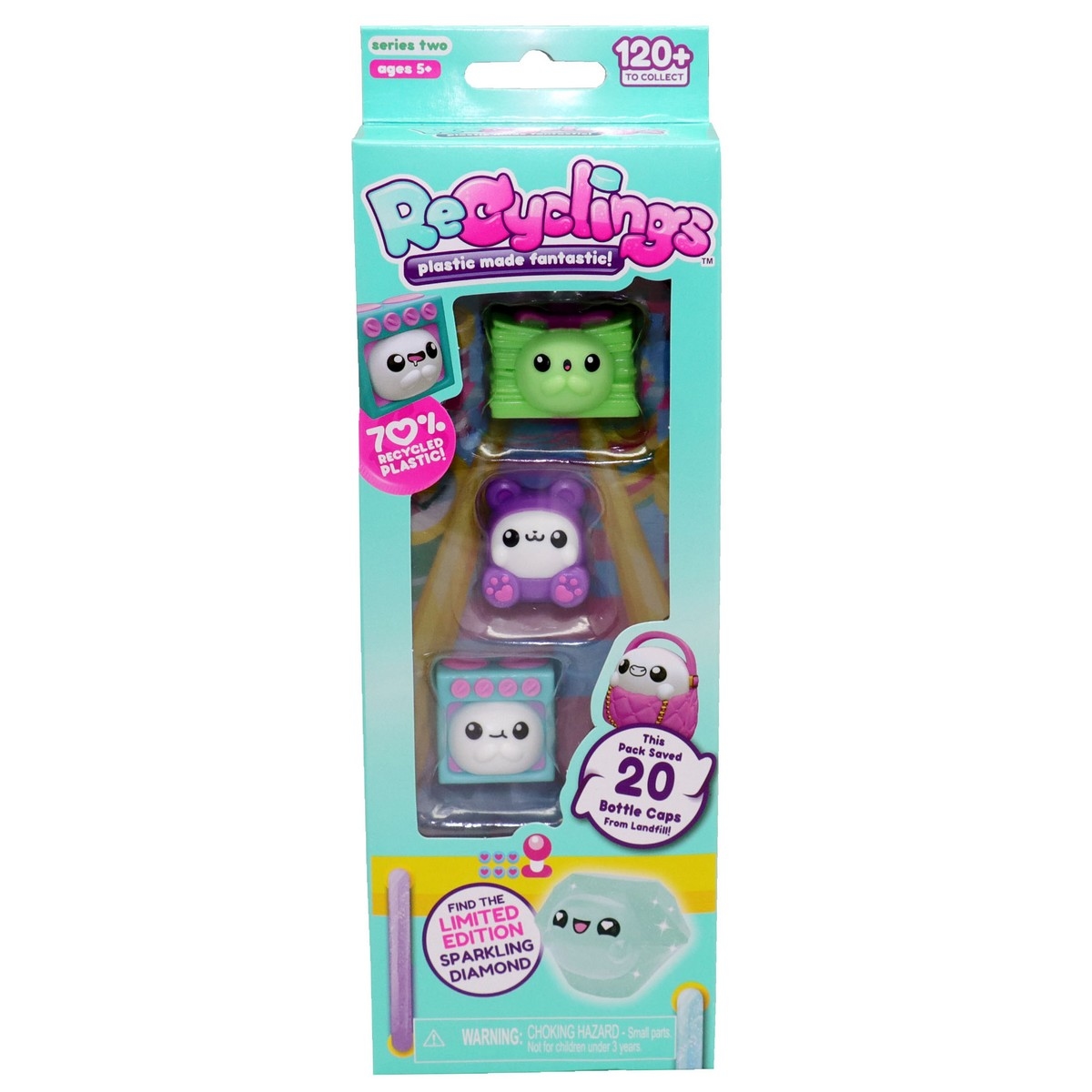 Recyclings Collectible Assoted Action Figure Unisex, 5-7 Years, Pack of 4