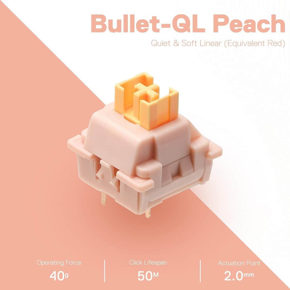 Redragon 24-Piece Bullet-QL Mechanical Keyboard Switch Set