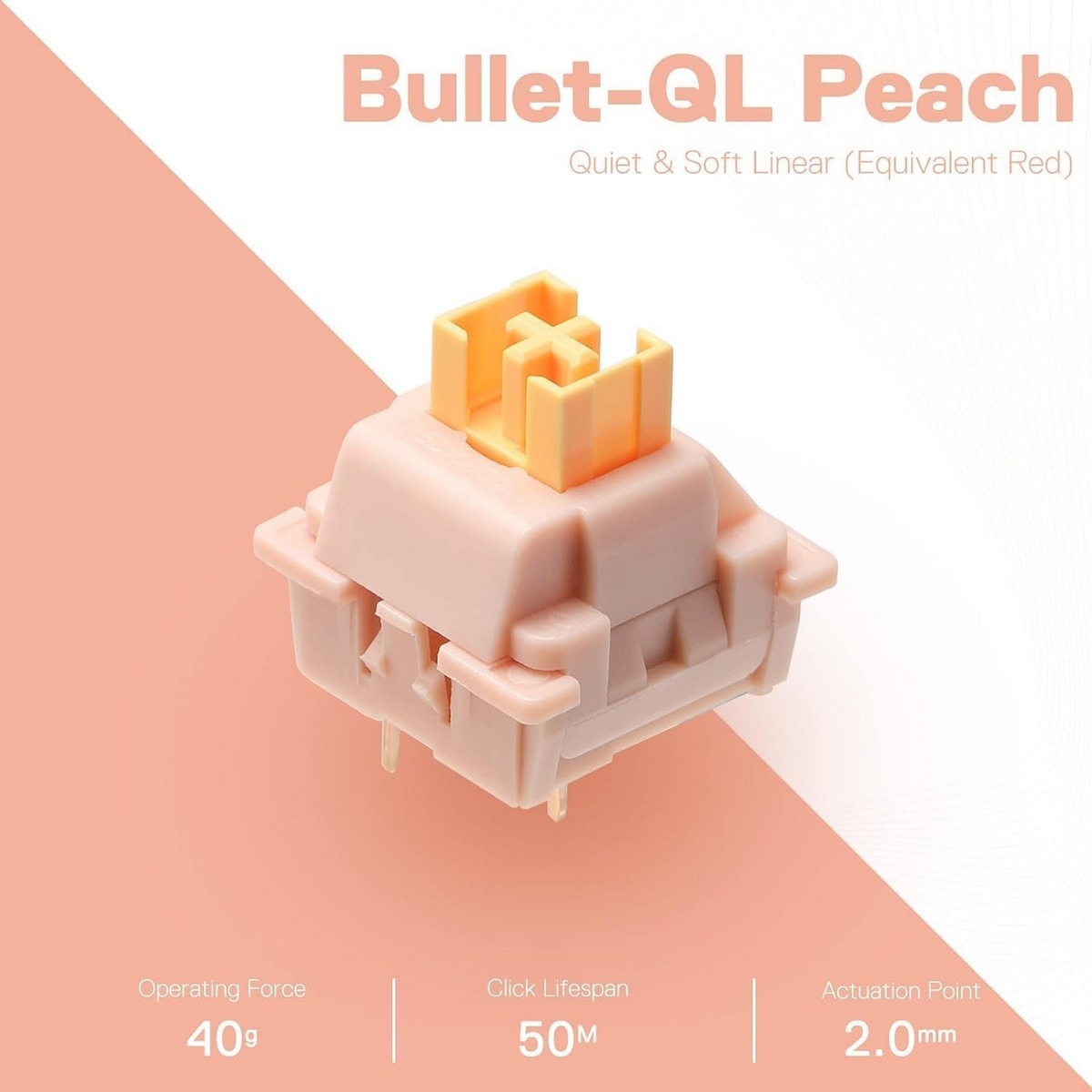 Redragon 24-Piece Bullet-QL Mechanical Keyboard Switch Set