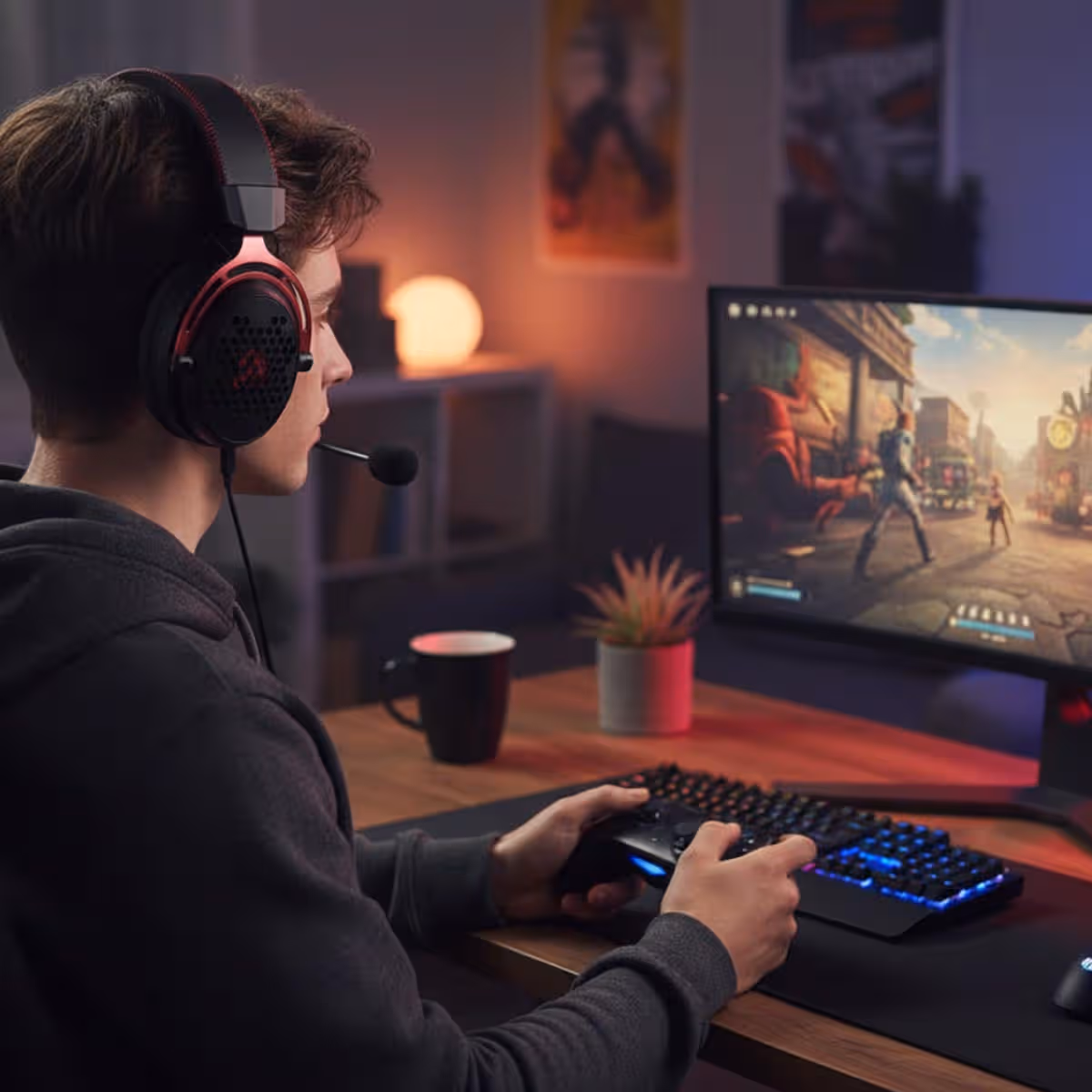 Redragon Black H386 Diomedes Wired Gaming Headset
