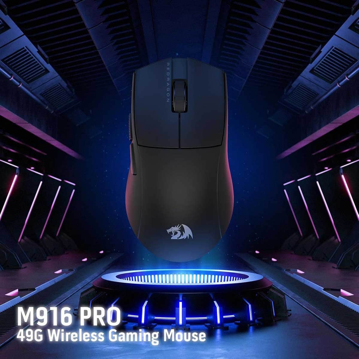 Redragon Black M916 PRO 4K 3-Mode Wireless Gaming Mouse