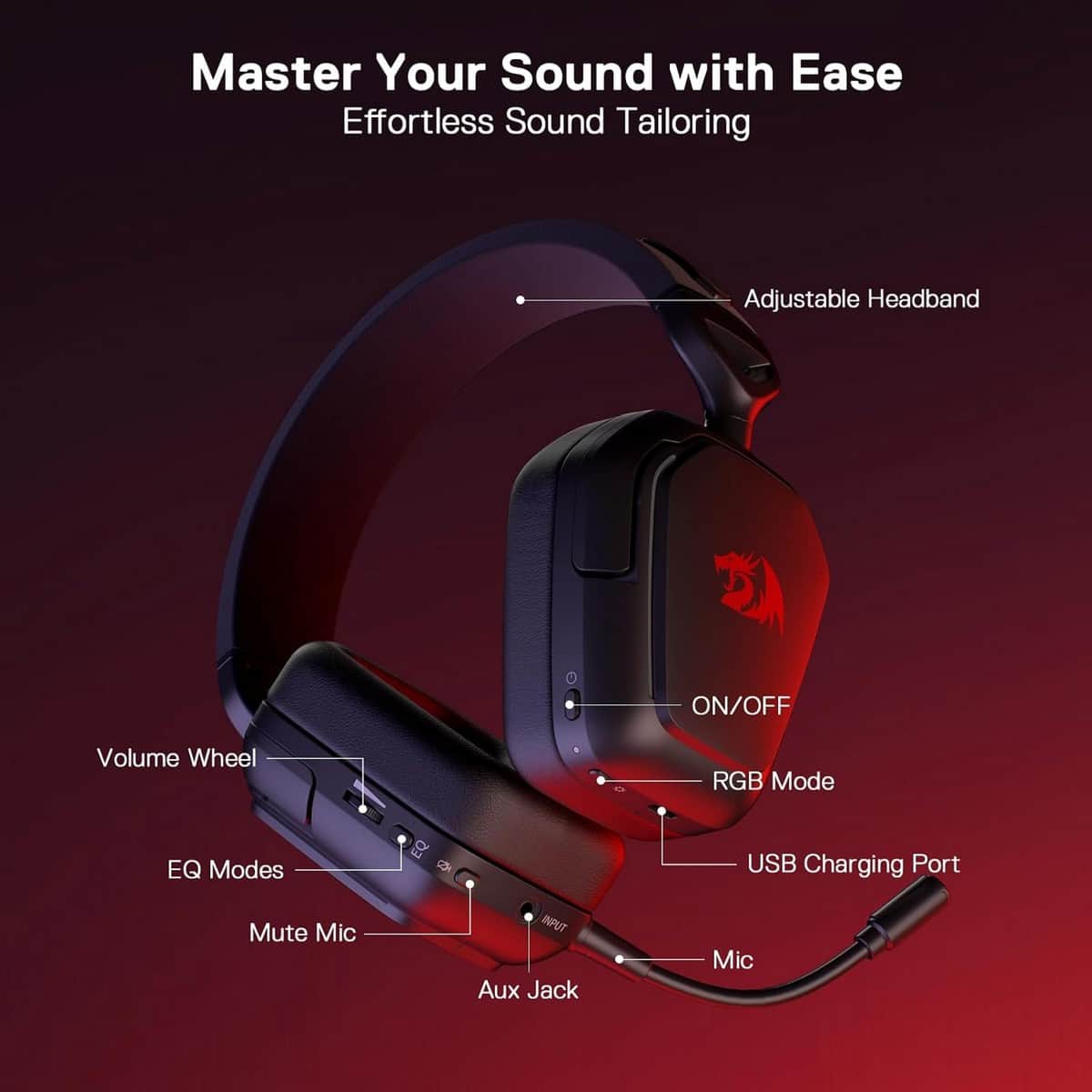 Redragon Mira Wireless Gaming Headset