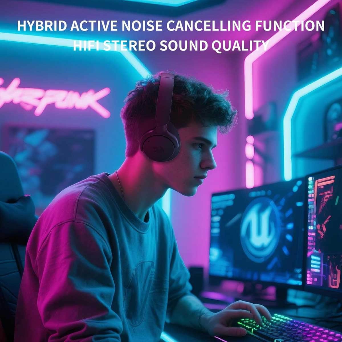 Redragon VibeCore Bluetooth & Wired Gaming Headset