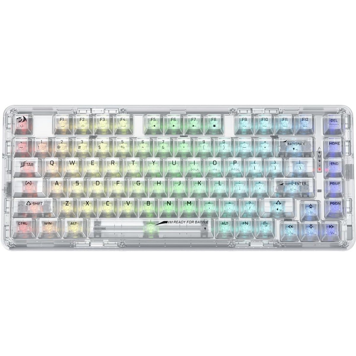 ريدراجون كيبورد ميكانيكي لاسلكي Elf Pro K649 بحجم 78% واتصال ثلاثي وإضاءة RGB