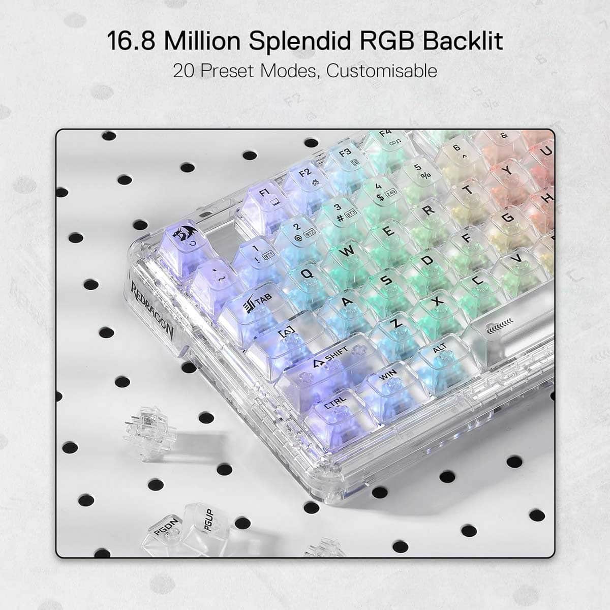 Redragon Elf Pro K649 78% 3-Mode RGB Wireless Mechanical Keyboard