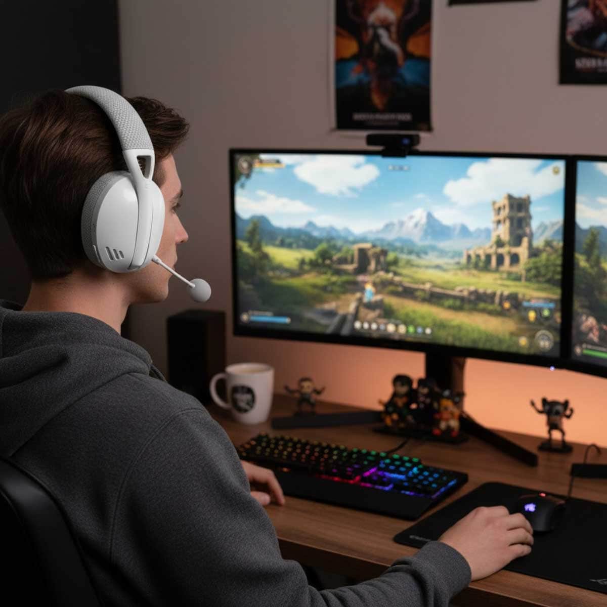 Redragon IRE Pro Ultra-Light 7.1 Surround Sound Wireless Gaming Headset