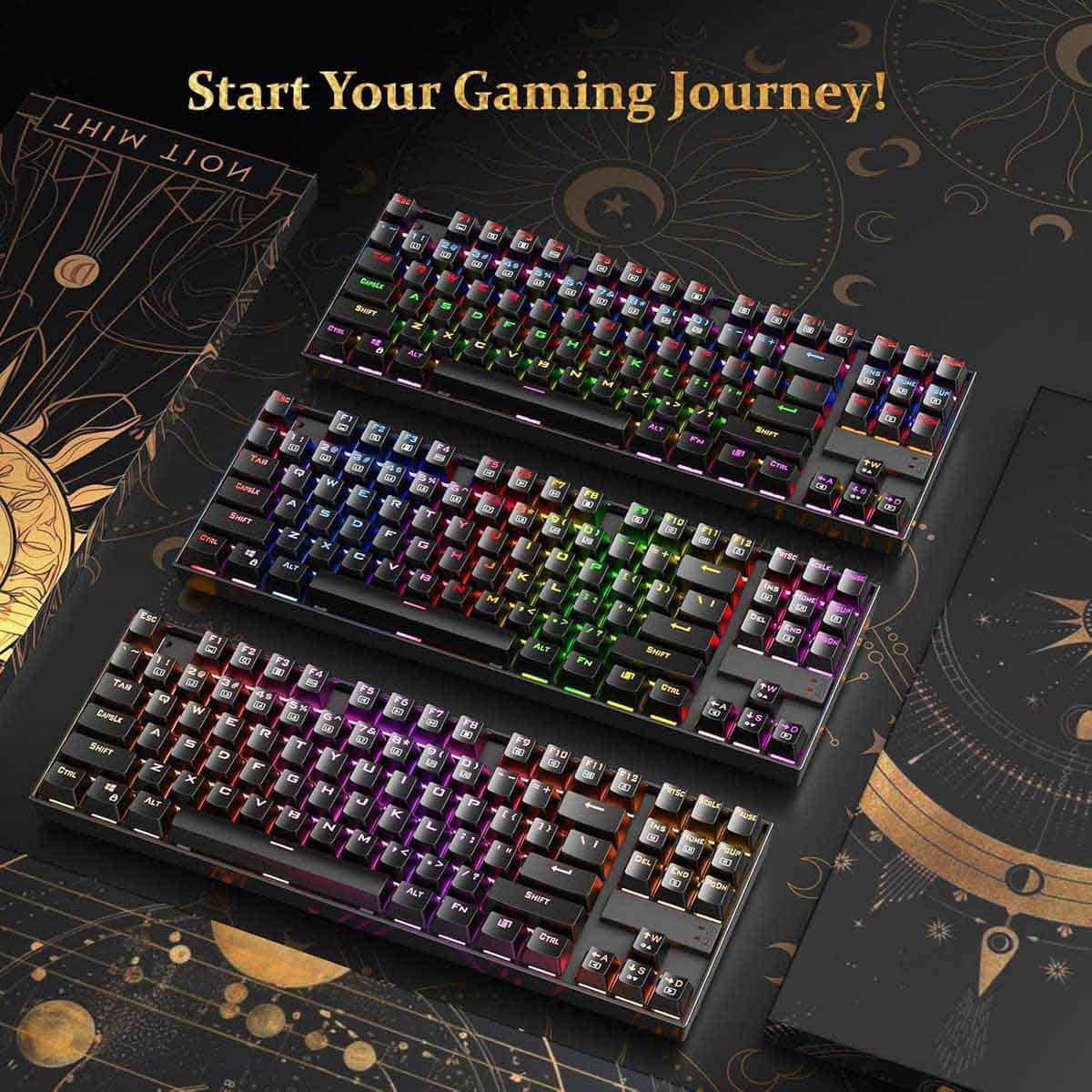ريدراجون كيبورد ألعاب ميكانيكي Kumara K552 RGB-1 TKL سلكي