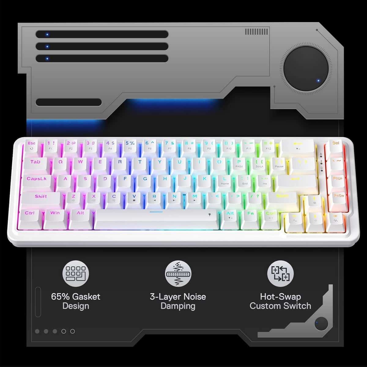 Redragon Nova 68-Key Wired Gaming Keyboard