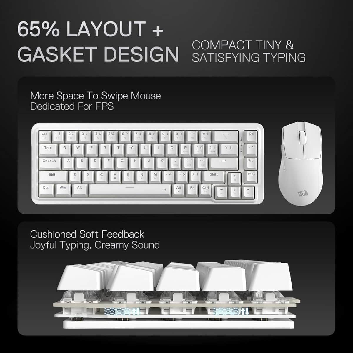 Redragon Nova 68-Key Wired Gaming Keyboard