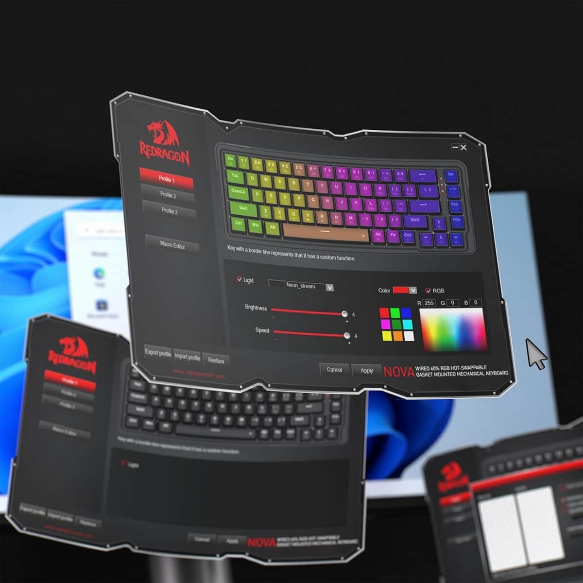 Redragon Nova 68-Key Wired Gaming Keyboard