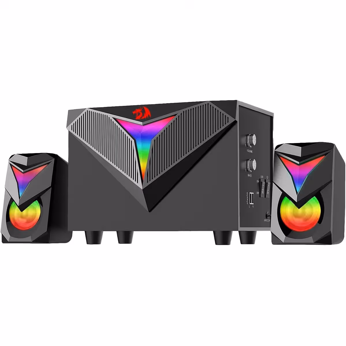 ريدراجون طقم سماعات Toccata GS700 ستيريو سلكية بإضاءة RGB للألعاب